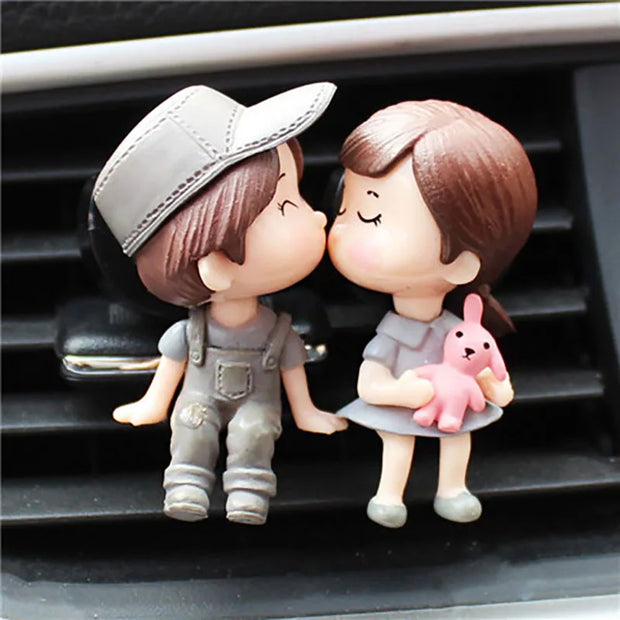 ONEMAXES Car Perfume Air Vent Clip Cute Auto Gift Car Decoration Boy Girl Couple