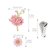 ONEMAXES Car Air Freshener Ballet Girl Car Air Conditioner