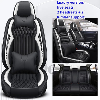 ONEMAXES NEW Luxury Car Seat Cover for 2015-2022 Mustang Full Set